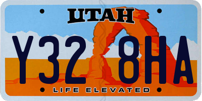 UT license plate Y328HA