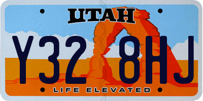 UT license plate Y328HJ