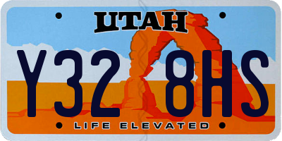 UT license plate Y328HS