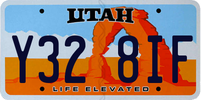 UT license plate Y328IF
