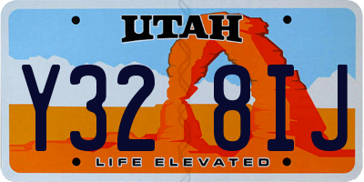 UT license plate Y328IJ