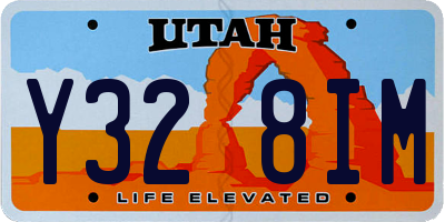 UT license plate Y328IM