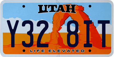 UT license plate Y328IT
