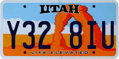UT license plate Y328IU