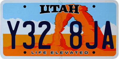 UT license plate Y328JA