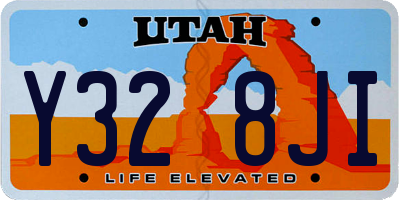 UT license plate Y328JI
