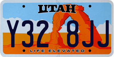 UT license plate Y328JJ