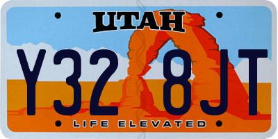 UT license plate Y328JT