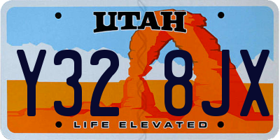 UT license plate Y328JX