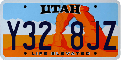 UT license plate Y328JZ