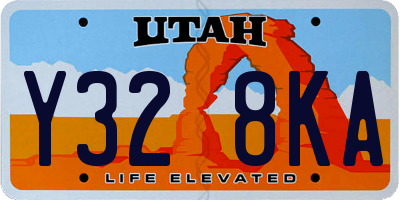 UT license plate Y328KA