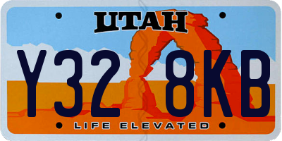 UT license plate Y328KB
