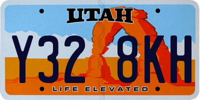 UT license plate Y328KH