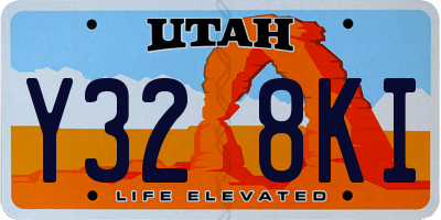 UT license plate Y328KI