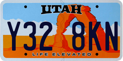 UT license plate Y328KN