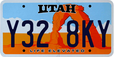 UT license plate Y328KY