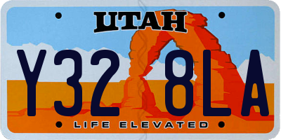 UT license plate Y328LA