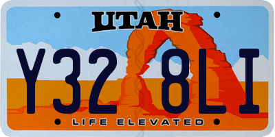 UT license plate Y328LI
