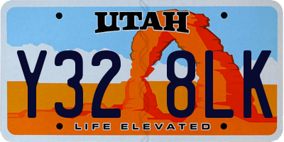 UT license plate Y328LK