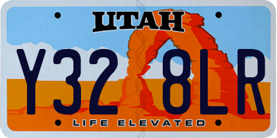 UT license plate Y328LR