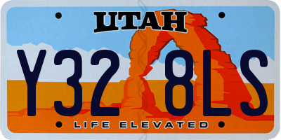 UT license plate Y328LS