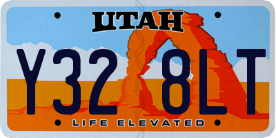 UT license plate Y328LT