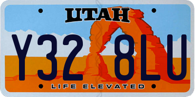 UT license plate Y328LU