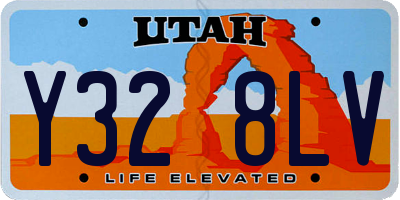 UT license plate Y328LV
