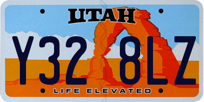 UT license plate Y328LZ