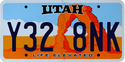 UT license plate Y328NK