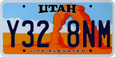 UT license plate Y328NM