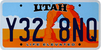 UT license plate Y328NQ