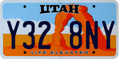 UT license plate Y328NY