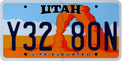 UT license plate Y328ON