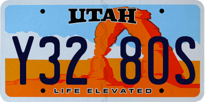 UT license plate Y328OS