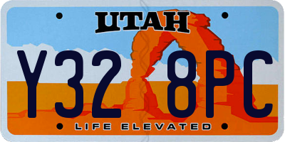 UT license plate Y328PC