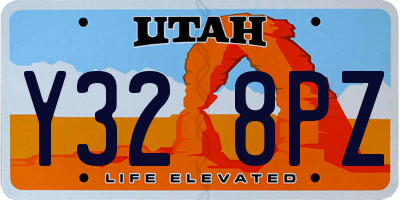 UT license plate Y328PZ