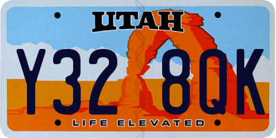 UT license plate Y328QK
