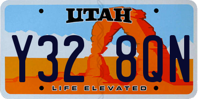 UT license plate Y328QN