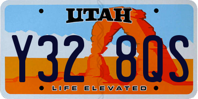 UT license plate Y328QS
