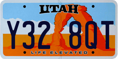 UT license plate Y328QT