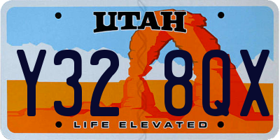 UT license plate Y328QX
