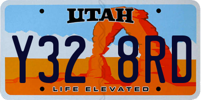 UT license plate Y328RD