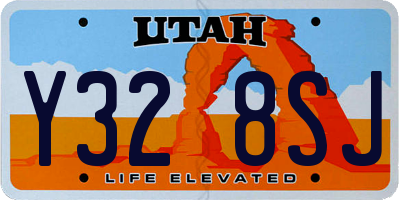 UT license plate Y328SJ