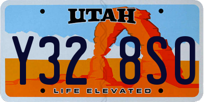 UT license plate Y328SO