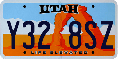 UT license plate Y328SZ