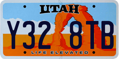 UT license plate Y328TB