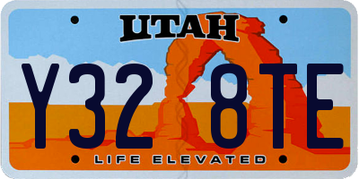 UT license plate Y328TE