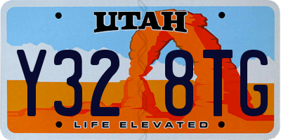 UT license plate Y328TG