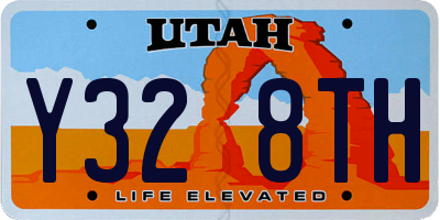 UT license plate Y328TH